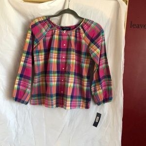 Ralph Lauren long sleeve madras shirt
